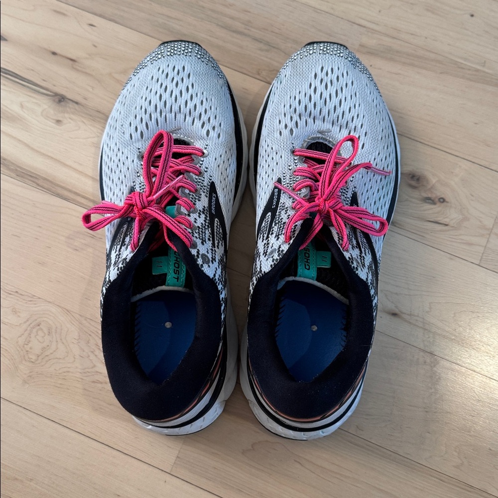 Brooks Womens Ghost 11 Gray Black Pink Shoes Athletic Sneakers-9.5-Read - Picture 5 of 9